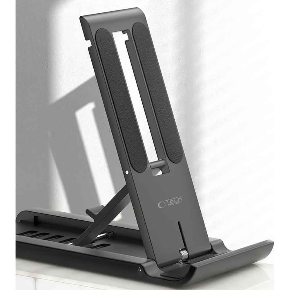 Schreibtischständer für Telefon/Tablet, Tech-Protect Z5 Universal smartphone & tablet Stand, Schwarz