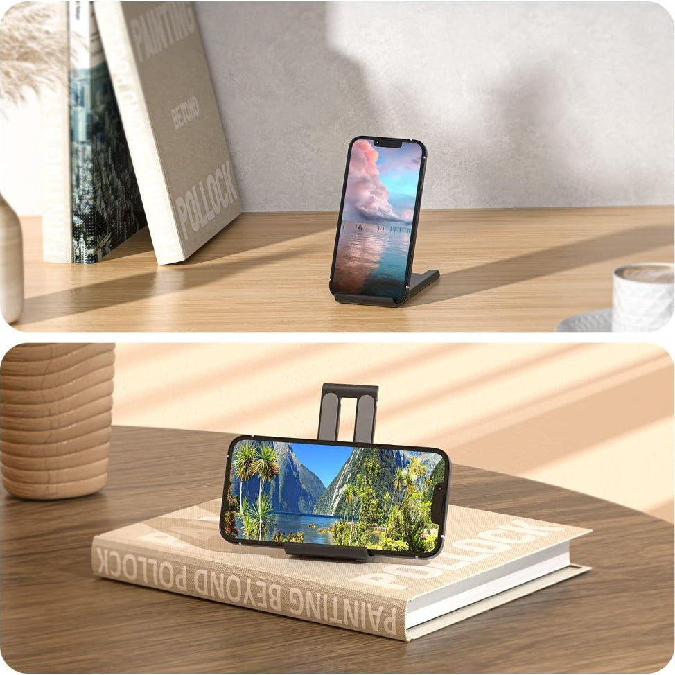 Schreibtischständer für Telefon/Tablet, Tech-Protect Z5 Universal smartphone & tablet Stand, Schwarz