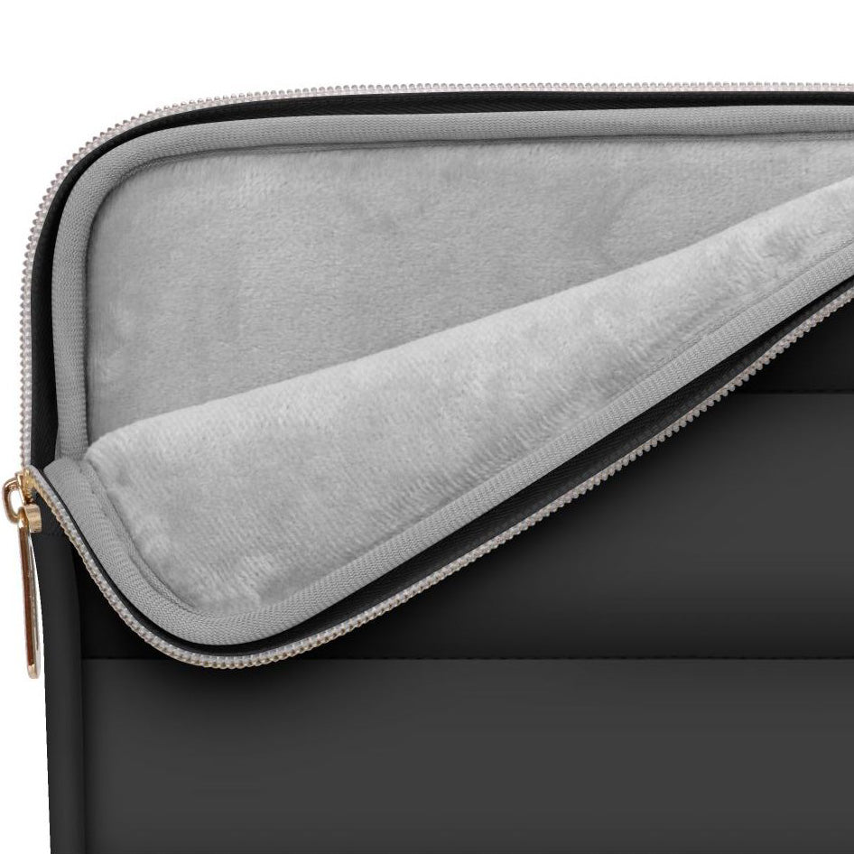 Schutzhülle für Laptop 15" - 16" + kleine Zubehörtasche, Tech-Protect Puffy, Schwarz
