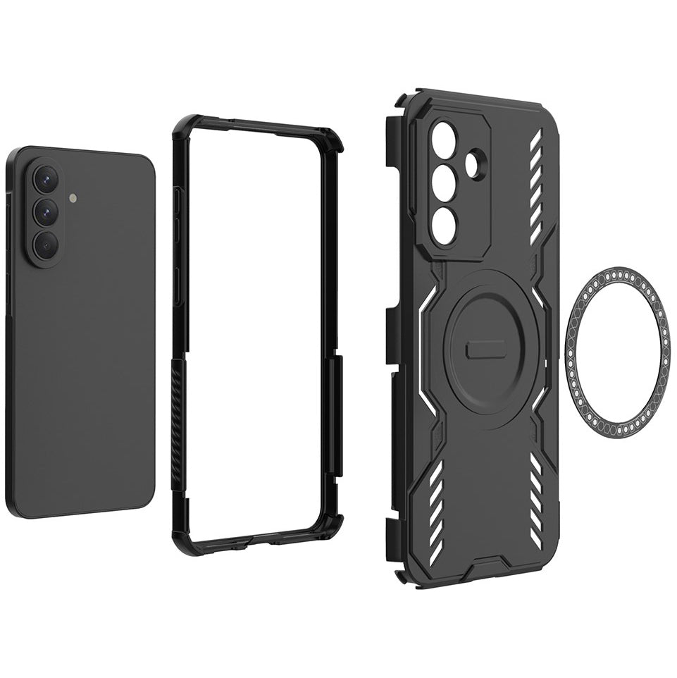 Handyhülle für Galaxy A57 5G, Techsuit ArmorMag Case, Schwarz