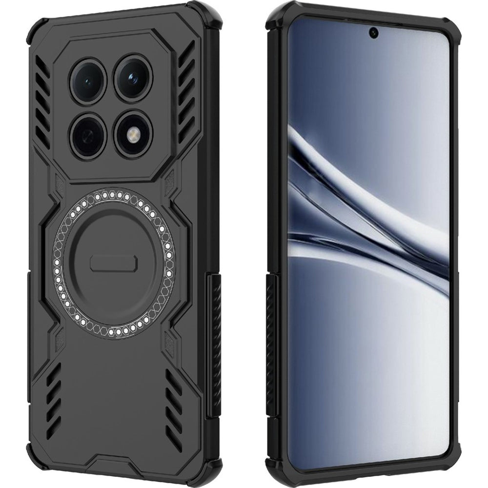 Handyhülle für Xiaomi Redmi Note 15 4G, Techsuit ArmorMag Case, Schwarz