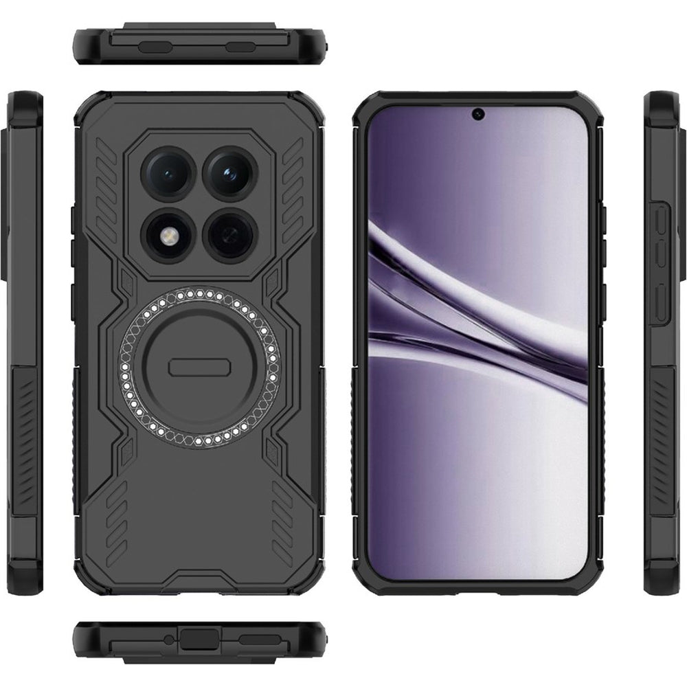 Handyhülle für Xiaomi Redmi Note 15 Pro 5G, Techsuit ArmorMag Case, Schwarz