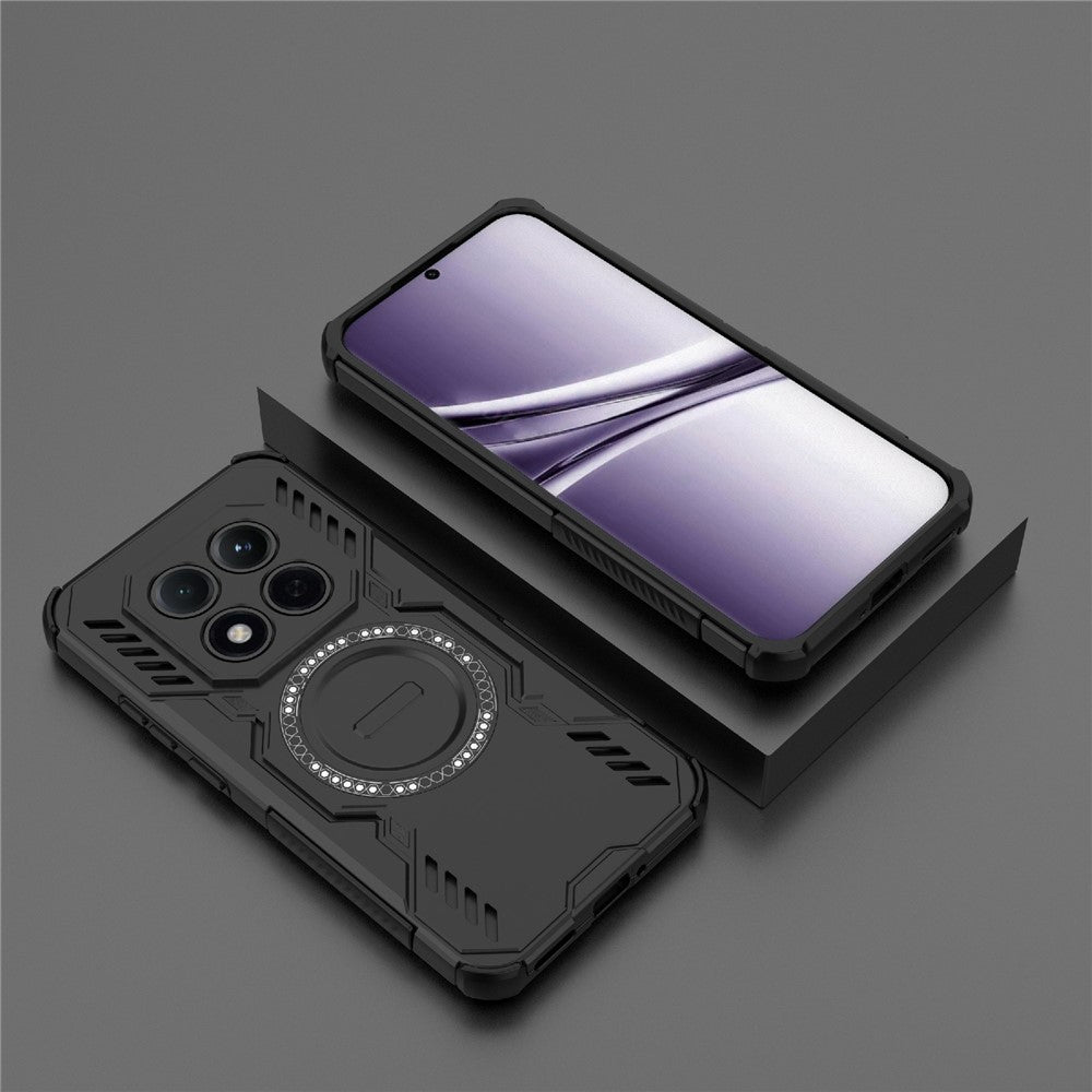Handyhülle für Xiaomi Redmi Note 15 Pro 5G, Techsuit ArmorMag Case, Schwarz