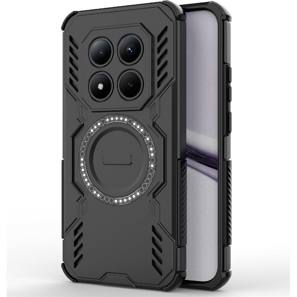 Handyhülle für Xiaomi Redmi Note 15 Pro Plus 5G / POCO M8 Pro 5G, Techsuit ArmorMag Case, Schwarz