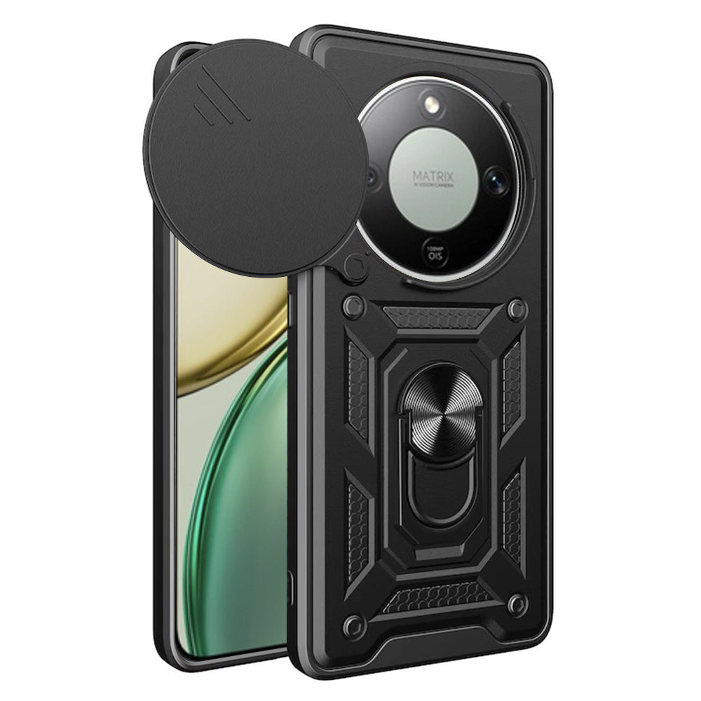 Handyhülle für Honor Magic8 Lite, Techsuit CamShield Series, Schwarz