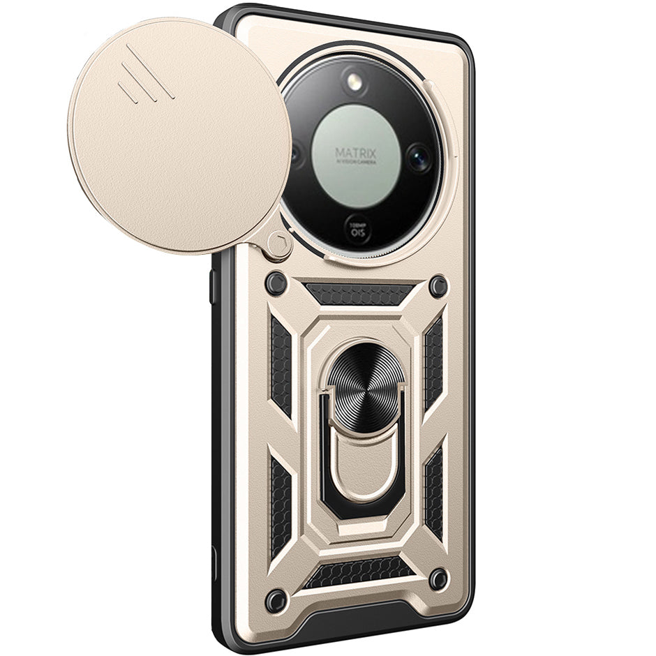 Handyhülle für Honor Magic8 Lite, Techsuit CamShield Series, Golden