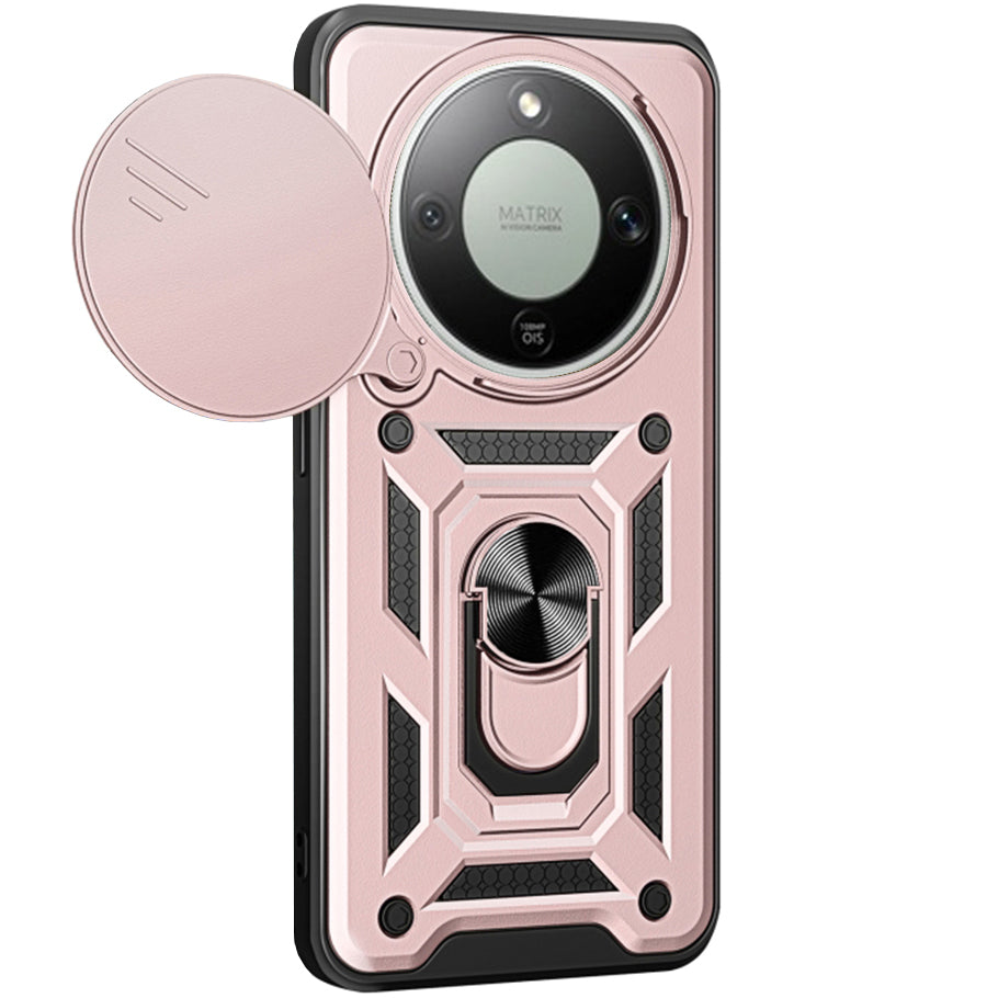 Handyhülle für Honor Magic8 Lite, Techsuit CamShield Series, Roségold / Schwarz