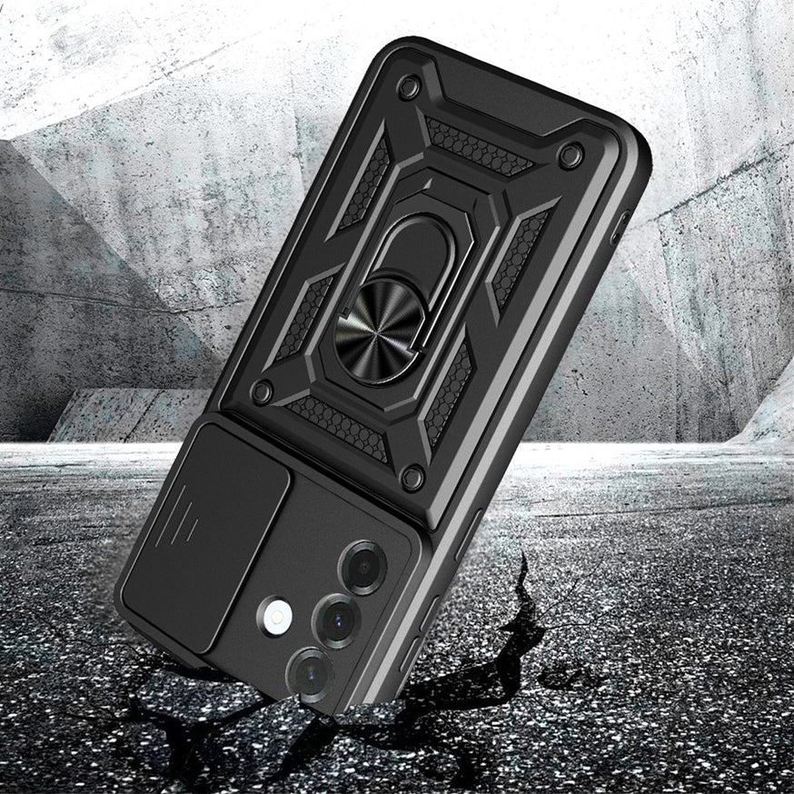 Handyhülle für Galaxy A57 5G, Techsuit CamShield Series, Schwarz