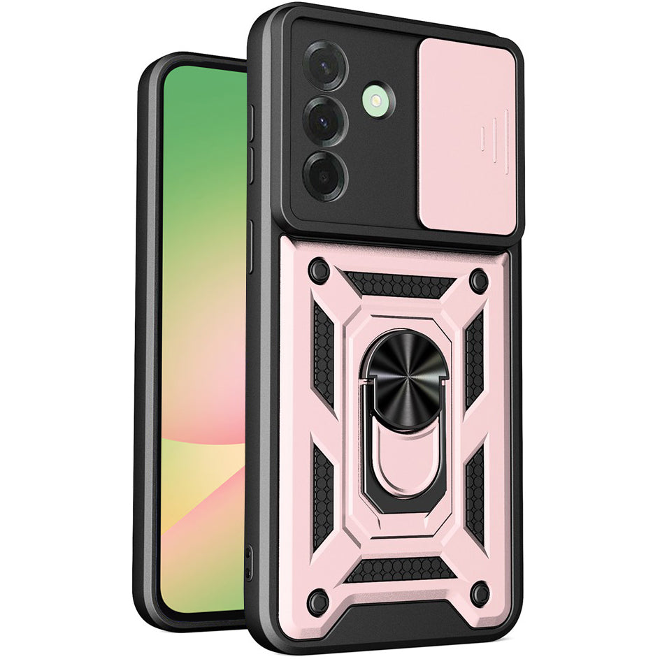 Handyhülle für Galaxy A57 5G, Techsuit CamShield Series, Roségold / Schwarz