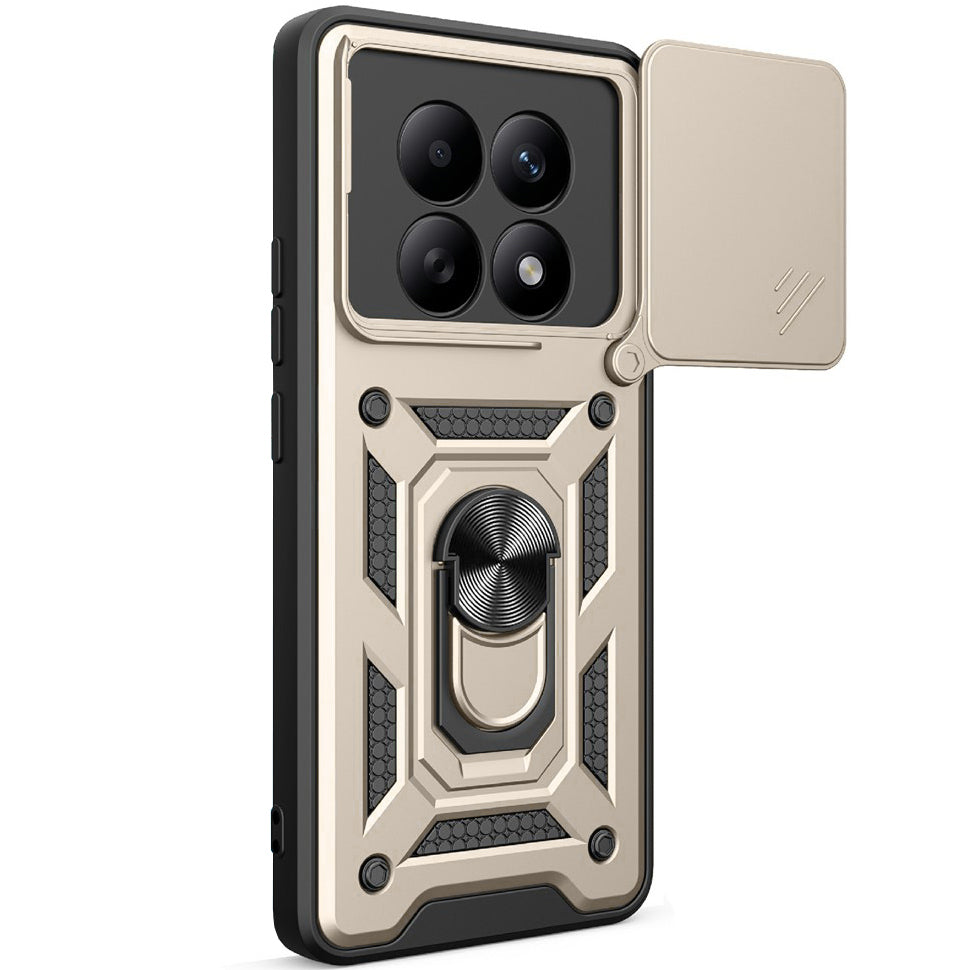 Handyhülle für Xiaomi Redmi Note 15 5G / Redmi Note 15 4G / POCO M8 5G, Techsuit CamShield Series, Golden