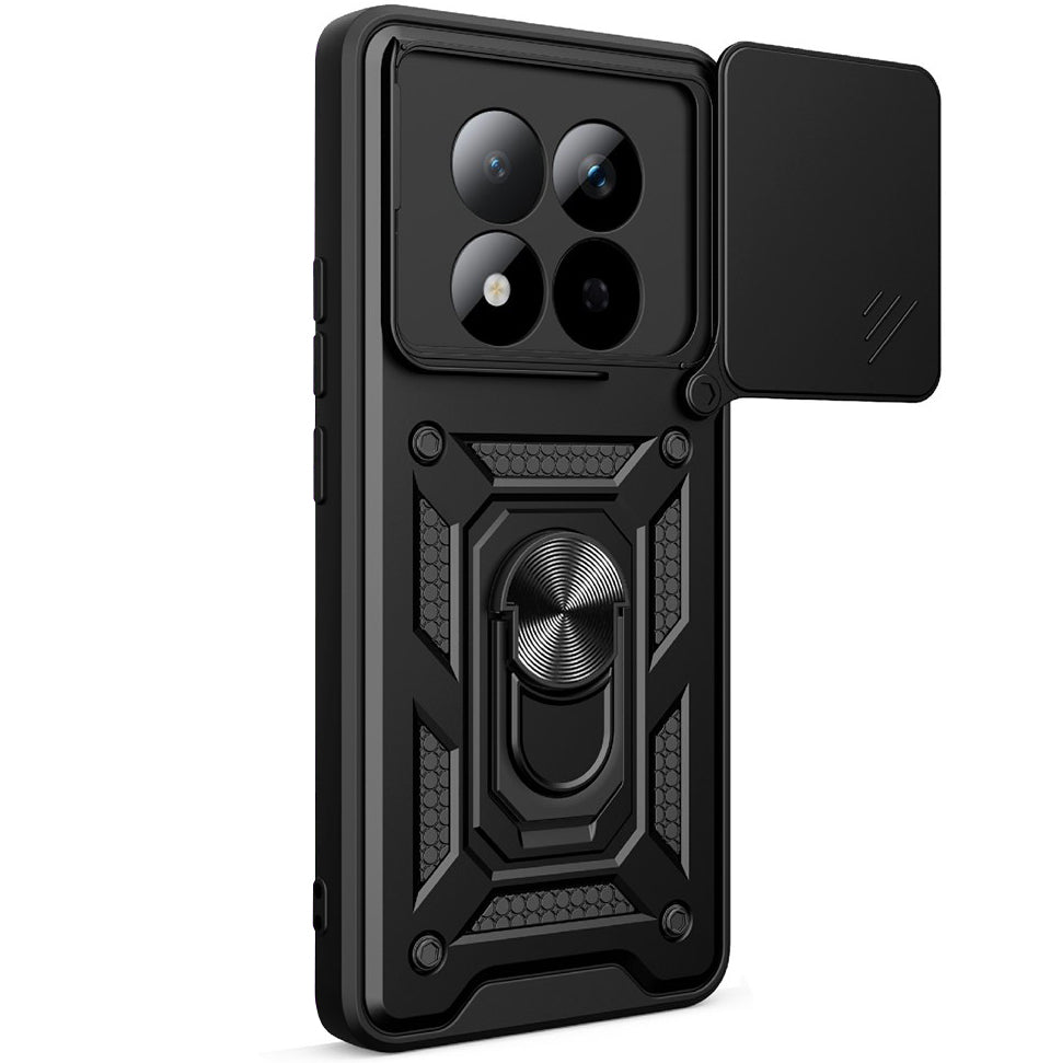 Handyhülle für Xiaomi Redmi Note 15 Pro 4G, Techsuit CamShield Series, Schwarz