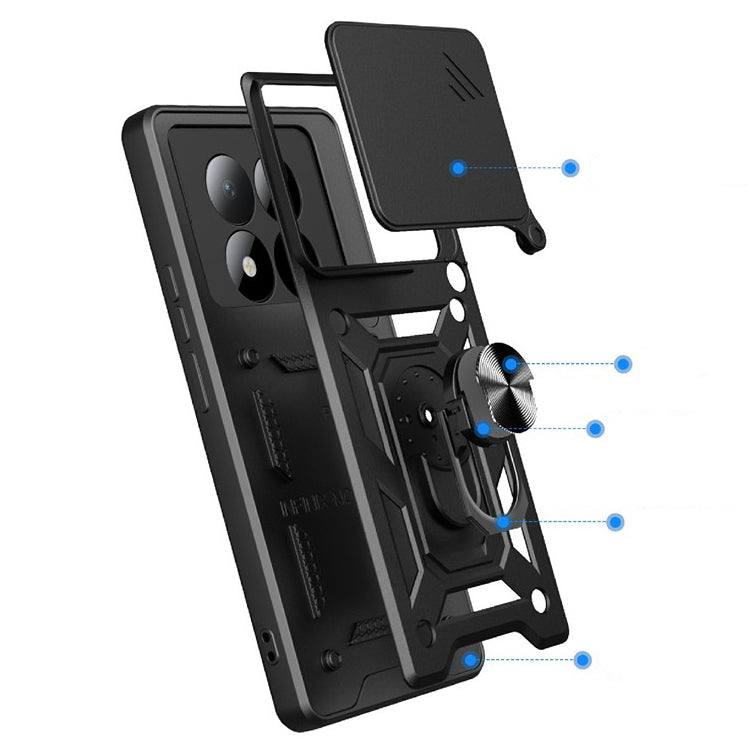 Handyhülle für Xiaomi Redmi Note 15 Pro 5G, Techsuit CamShield Series, Schwarz