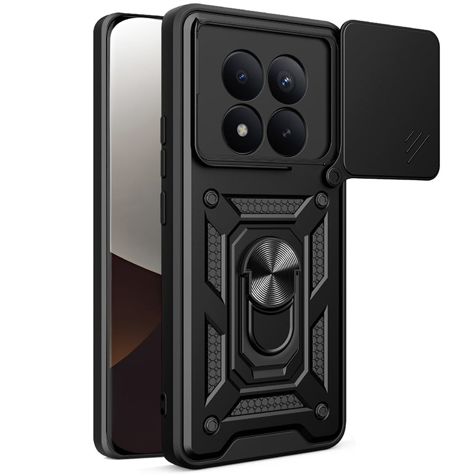 Handyhülle für Xiaomi Redmi Note 15 Pro Plus 5G / POCO M8 Pro 5G, Techsuit CamShield Series, Schwarz
