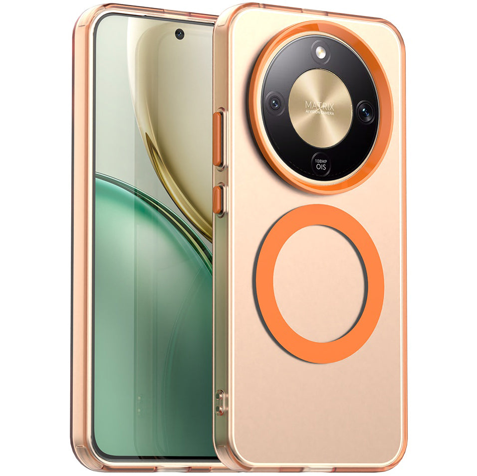 Handyhülle für Honor Magic8 Lite, Techsuit CandyCase MagSafe, Orange