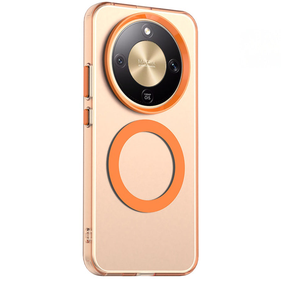 Handyhülle für Honor Magic8 Lite, Techsuit CandyCase MagSafe, Orange