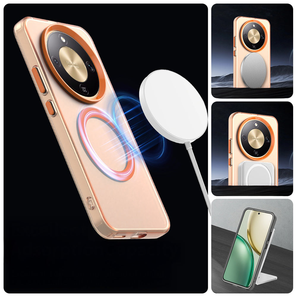 Handyhülle für Honor Magic8 Lite, Techsuit CandyCase MagSafe, Orange