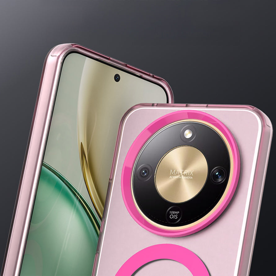 Handyhülle für Honor Magic8 Lite, Techsuit CandyCase MagSafe, Rosa