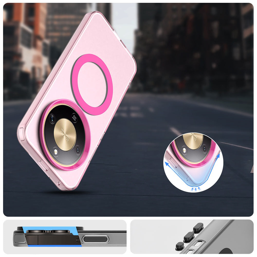 Handyhülle für Honor Magic8 Lite, Techsuit CandyCase MagSafe, Rosa