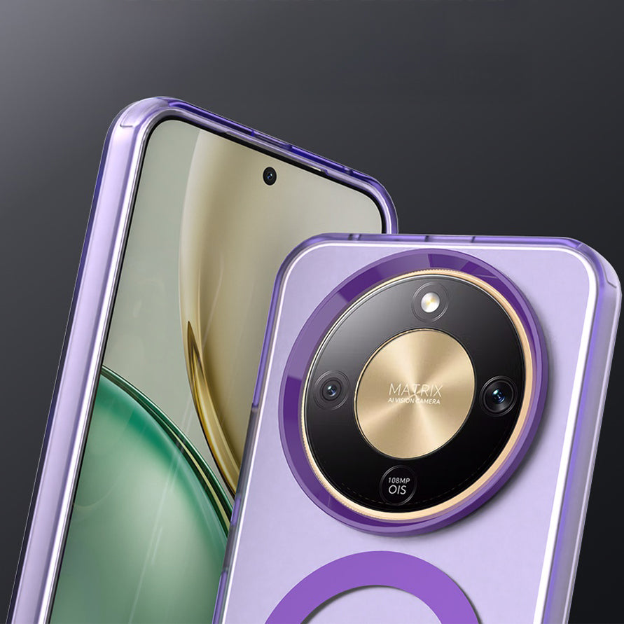 Handyhülle für Honor Magic8 Lite, Techsuit CandyCase MagSafe, Violett