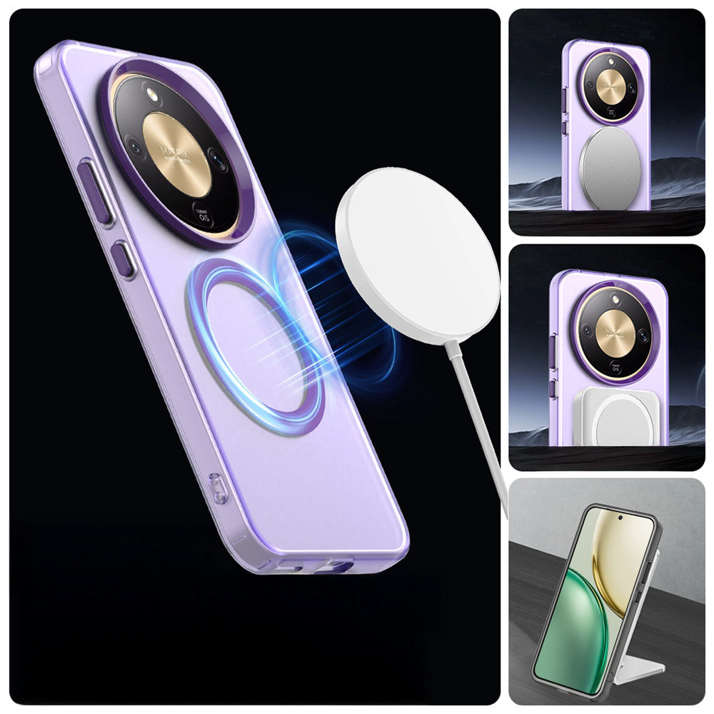 Handyhülle für Honor Magic8 Lite, Techsuit CandyCase MagSafe, Violett