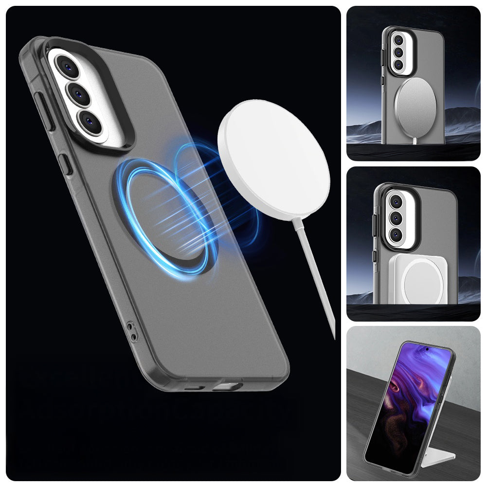 Handyhülle für Galaxy A57 5G, Techsuit CandyCase MagSafe, Schwarz