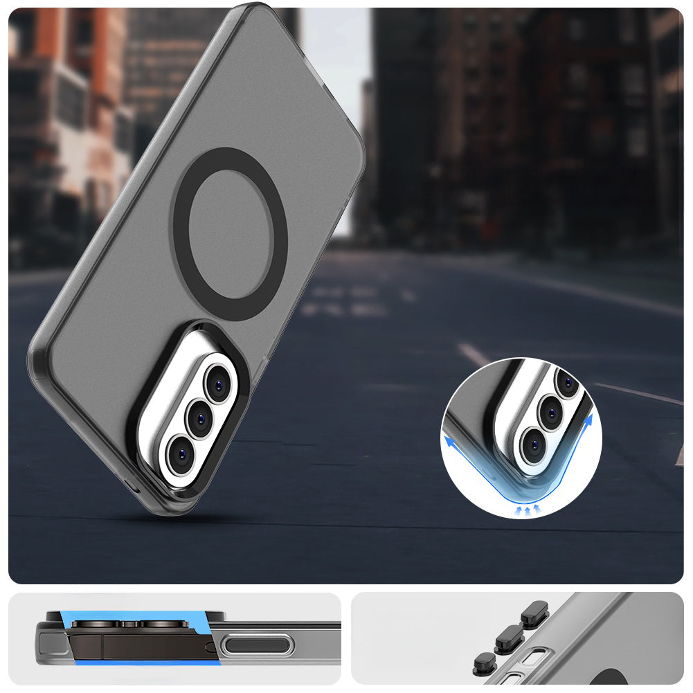 Handyhülle für Galaxy A57 5G, Techsuit CandyCase MagSafe, Schwarz
