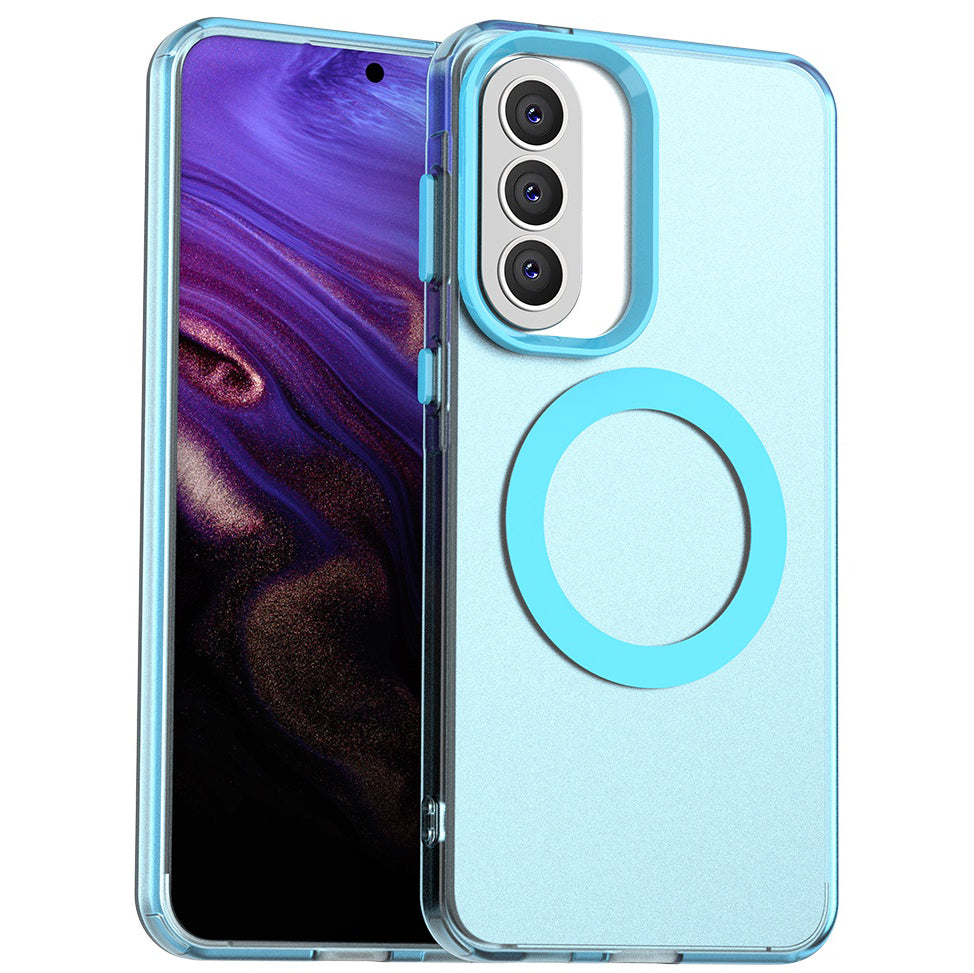 Handyhülle für Galaxy A57 5G, Techsuit CandyCase MagSafe, Blau