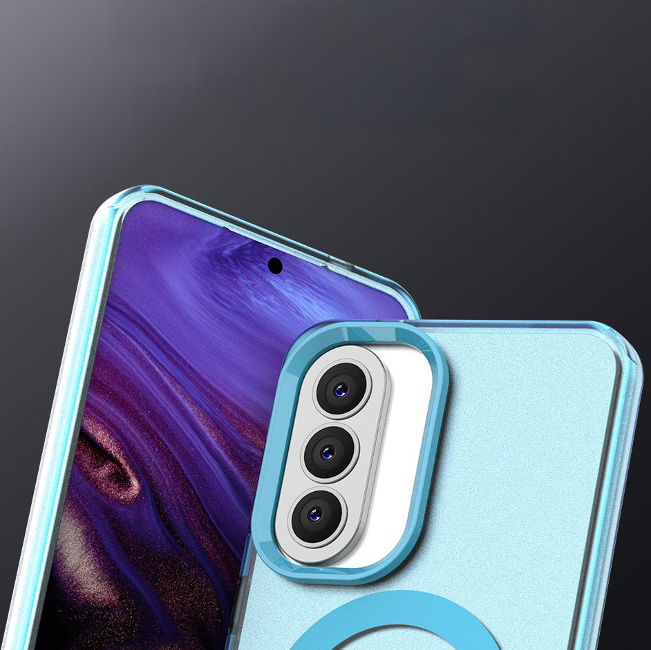 Handyhülle für Galaxy A57 5G, Techsuit CandyCase MagSafe, Blau