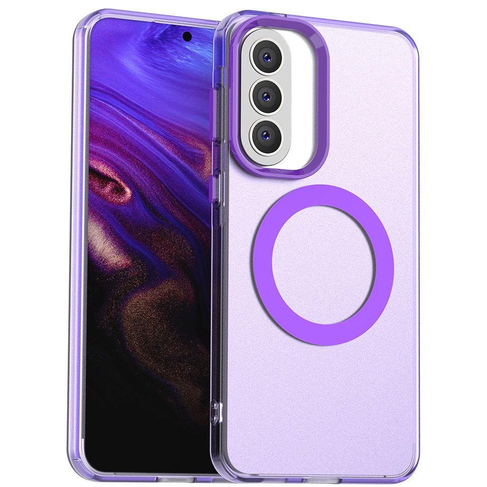 Handyhülle für Galaxy A57 5G, Techsuit CandyCase MagSafe, Violett