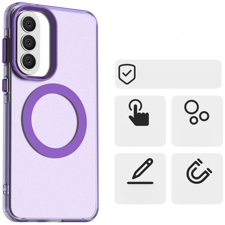 Handyhülle für Galaxy A57 5G, Techsuit CandyCase MagSafe, Violett