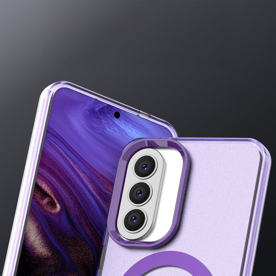 Handyhülle für Galaxy A57 5G, Techsuit CandyCase MagSafe, Violett