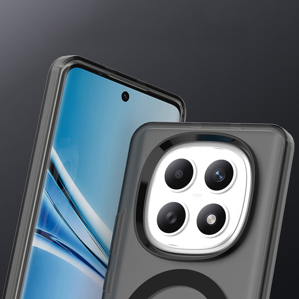 Handyhülle für Xiaomi Redmi Note 15 4G / Redmi Note 15 5G / POCO M8 5G, Techsuit CandyCase MagSafe, Schwarz