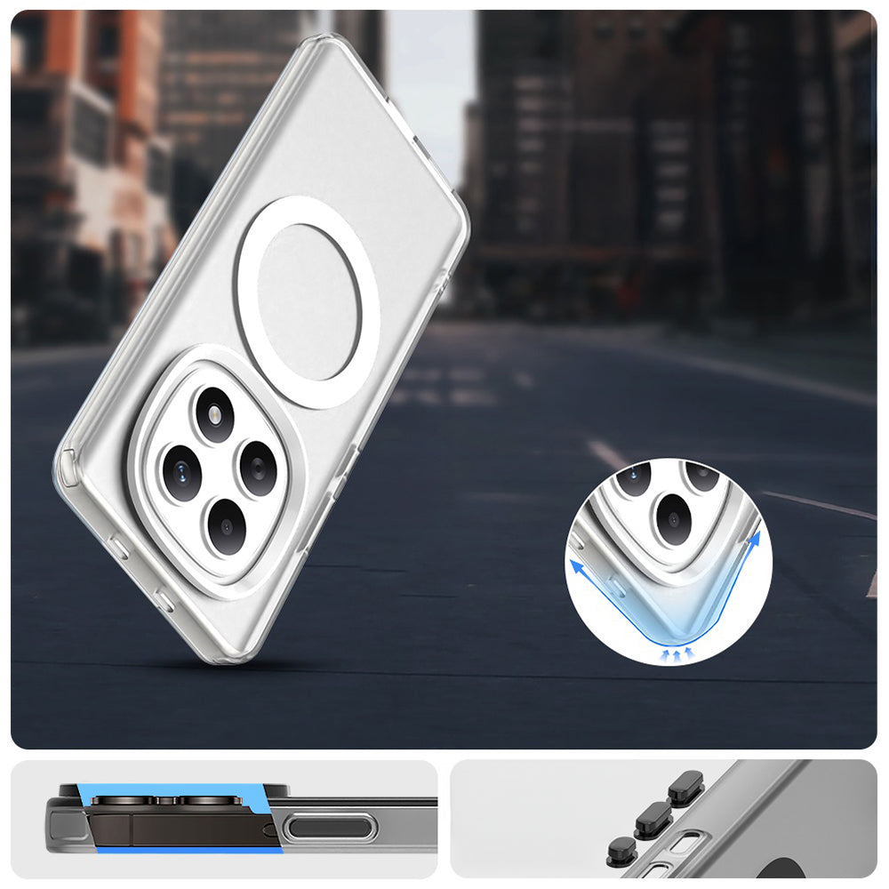 Handyhülle für Xiaomi Redmi Note 15 4G / Redmi Note 15 5G / POCO M8 5G, Techsuit CandyCase MagSafe, Weiß