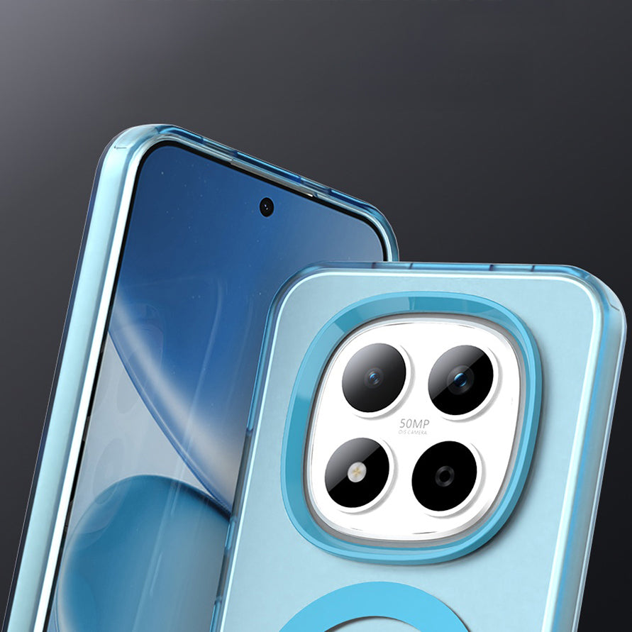 Handyhülle für Xiaomi Redmi Note 15 Pro 5G, Techsuit CandyCase MagSafe, Blau