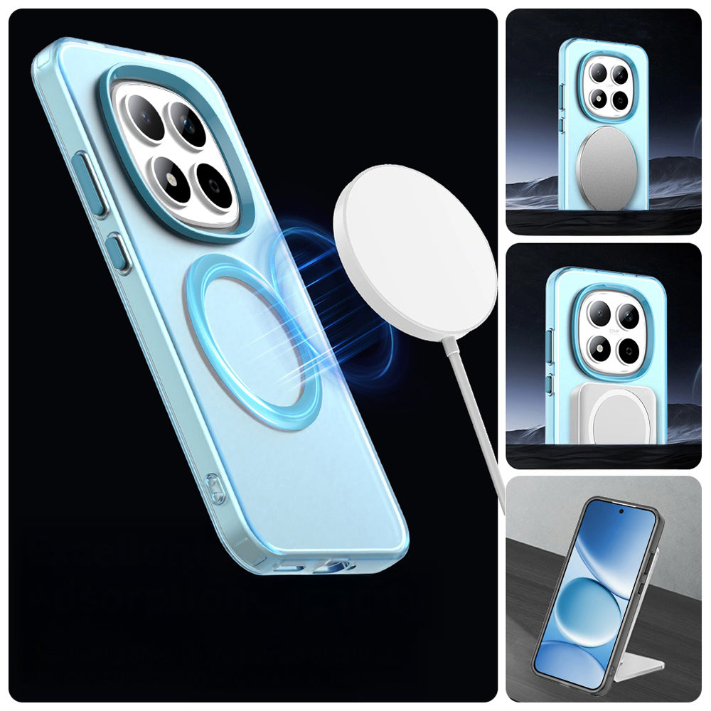 Handyhülle für Xiaomi Redmi Note 15 Pro 5G, Techsuit CandyCase MagSafe, Blau