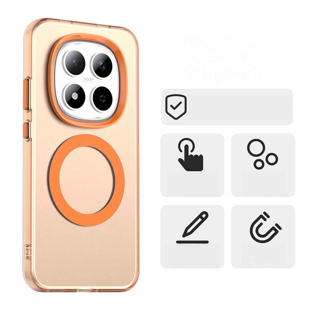 Handyhülle für Xiaomi Redmi Note 15 Pro 5G, Techsuit CandyCase MagSafe, Orange