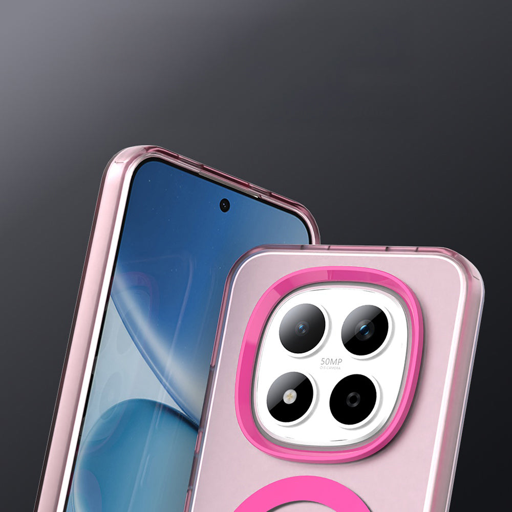 Handyhülle für Xiaomi Redmi Note 15 Pro 5G, Techsuit CandyCase MagSafe, Rosa