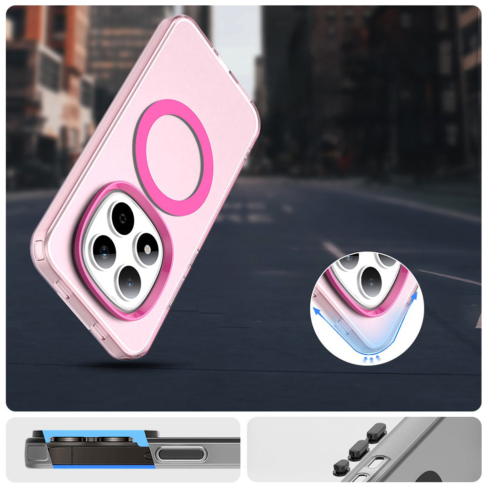 Handyhülle für Xiaomi Redmi Note 15 Pro 5G, Techsuit CandyCase MagSafe, Rosa