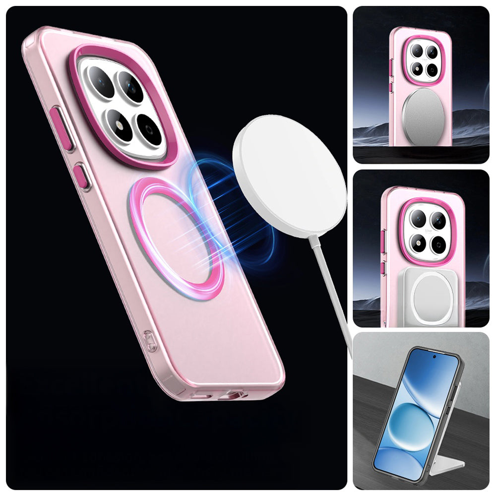 Handyhülle für Xiaomi Redmi Note 15 Pro 5G, Techsuit CandyCase MagSafe, Rosa