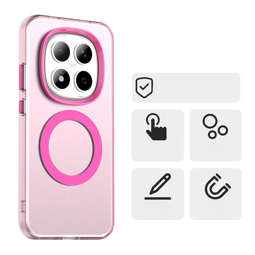 Handyhülle für Xiaomi Redmi Note 15 Pro 5G, Techsuit CandyCase MagSafe, Rosa