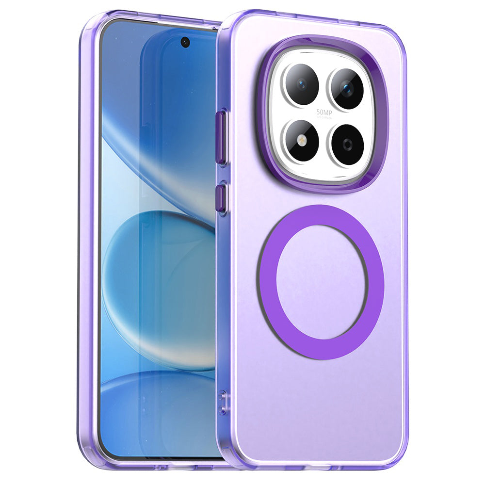 Handyhülle für Xiaomi Redmi Note 15 Pro 5G, Techsuit CandyCase MagSafe, Violett