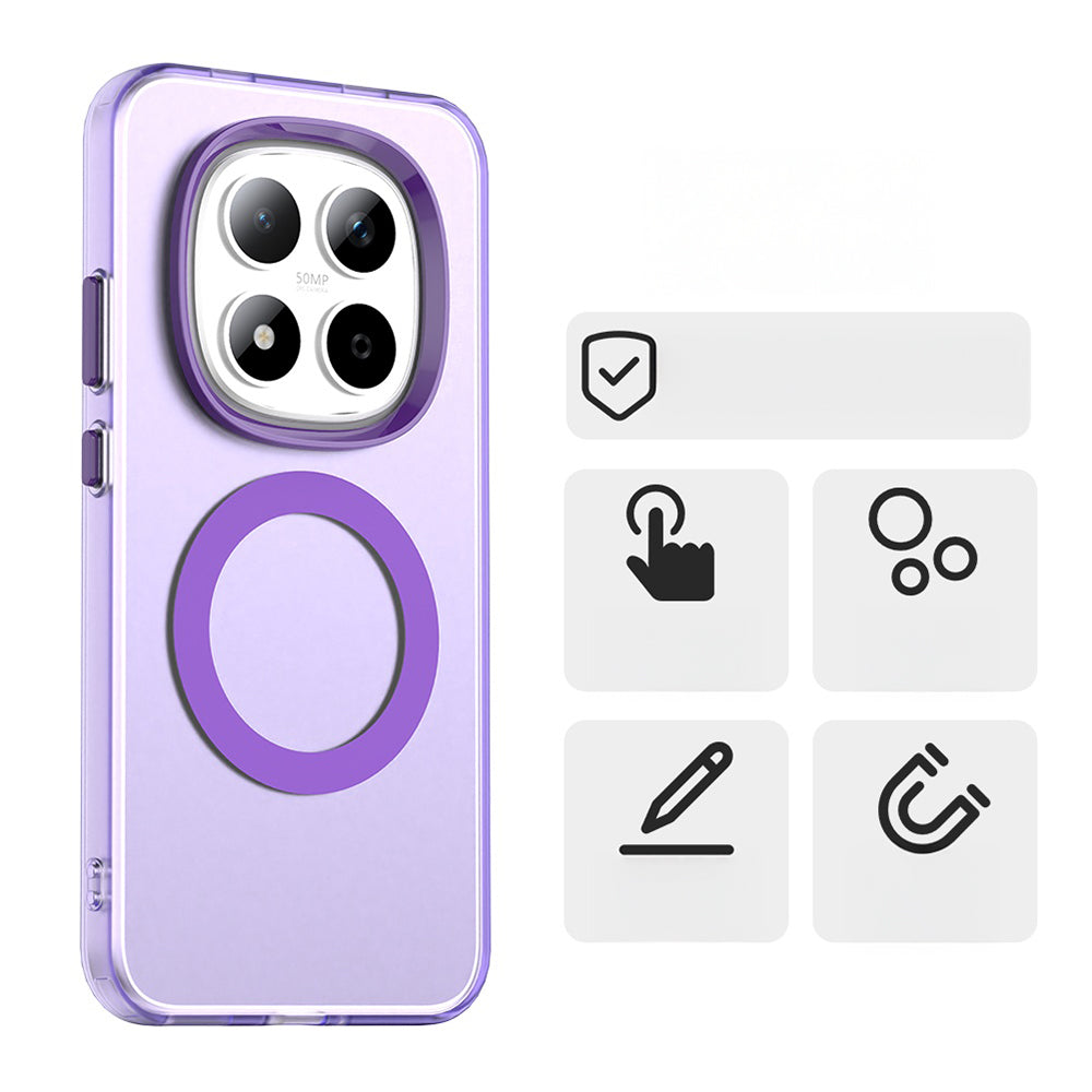 Handyhülle für Xiaomi Redmi Note 15 Pro 5G, Techsuit CandyCase MagSafe, Violett