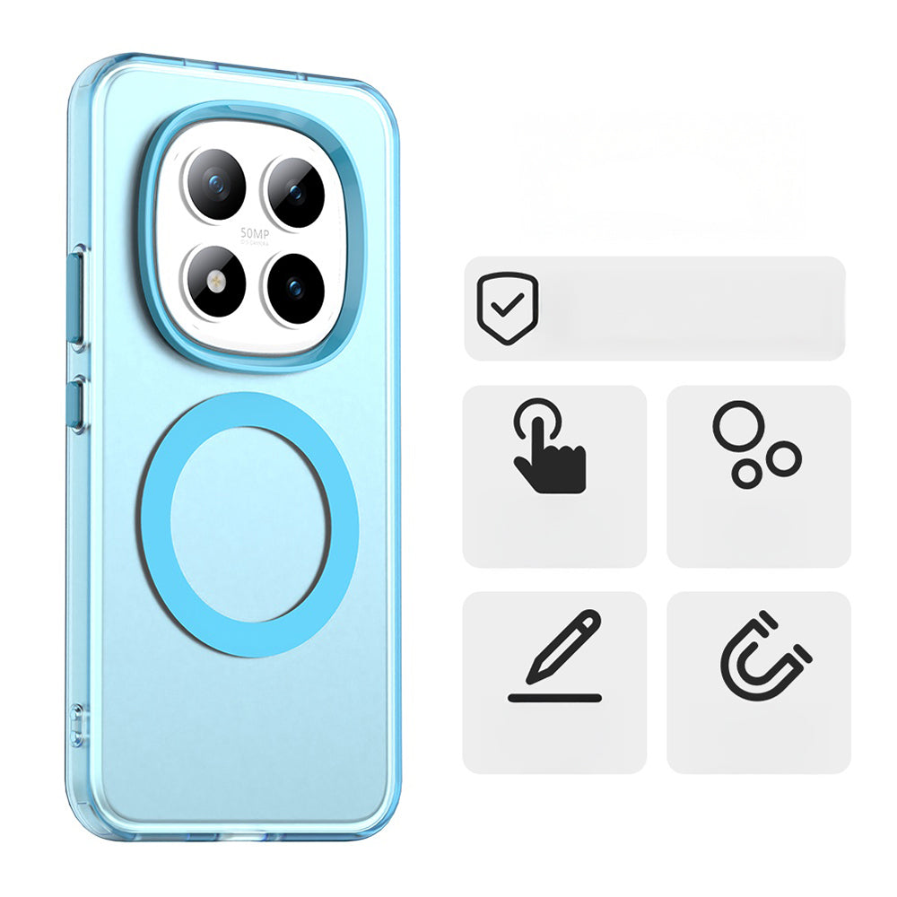 Handyhülle für Xiaomi Redmi Note 15 Pro Plus 5G / POCO M8 Pro 5G, Techsuit CandyCase MagSafe, Blau