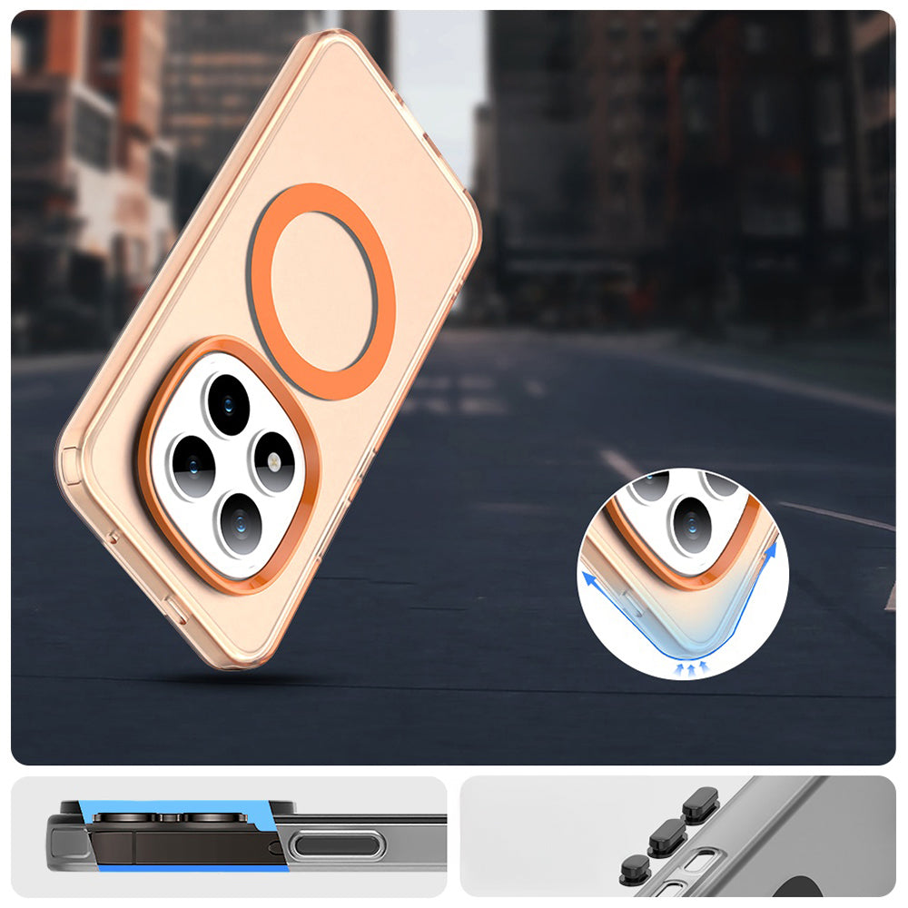 Handyhülle für Xiaomi Redmi Note 15 Pro Plus 5G / POCO M8 Pro 5G, Techsuit CandyCase MagSafe, Orange