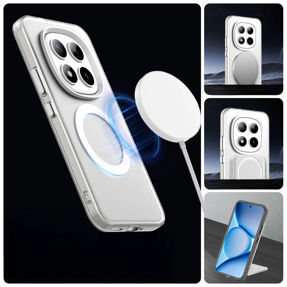 Handyhülle für Xiaomi Redmi Note 15 Pro Plus 5G / POCO M8 Pro 5G, Techsuit CandyCase MagSafe, Weiß