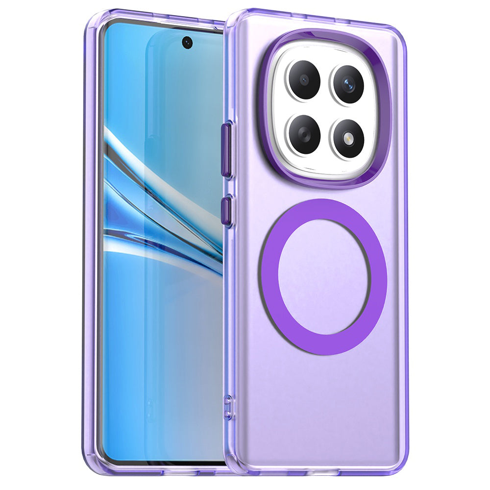 Handyhülle für Xiaomi Redmi Note 15 4G / Redmi Note 15 5G / POCO M8 5G, Techsuit CandyCase MagSafe, Violett