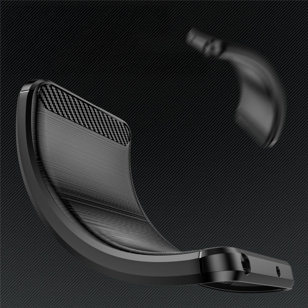 Handyhülle für Honor Magic8 Lite, Techsuit Carbon Silicone, Schwarz