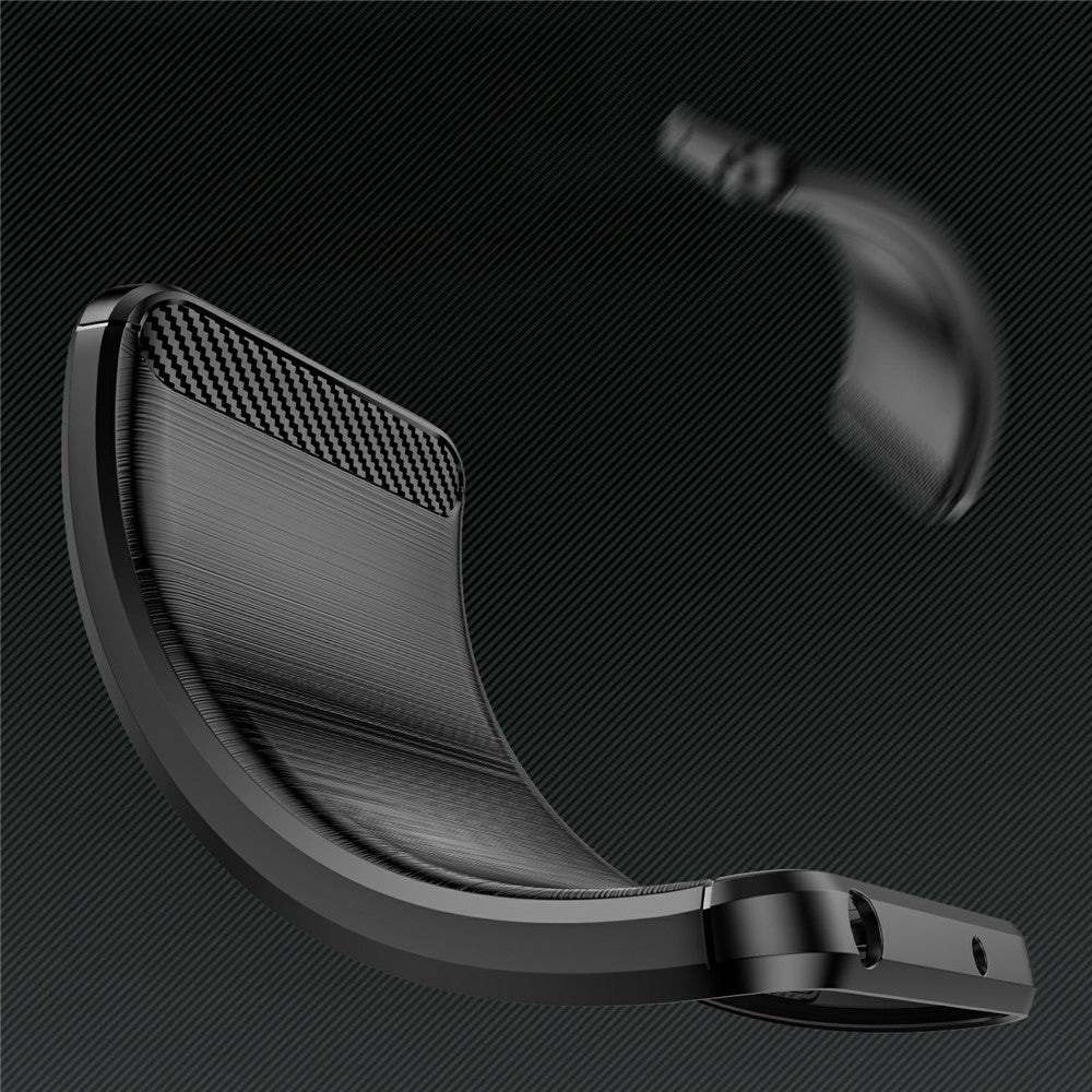 Handyhülle für Galaxy A57 5G, Techsuit Carbon Silicone, Schwarz