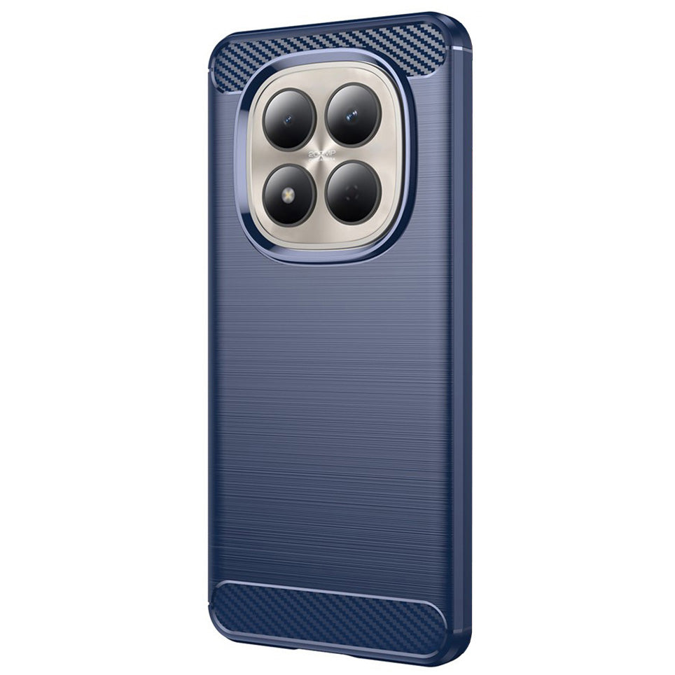 Handyhülle für Xiaomi Redmi Note 15 Pro Plus 5G / POCO M8 Pro 5G, Techsuit Carbon Silicone, Dunkelblau