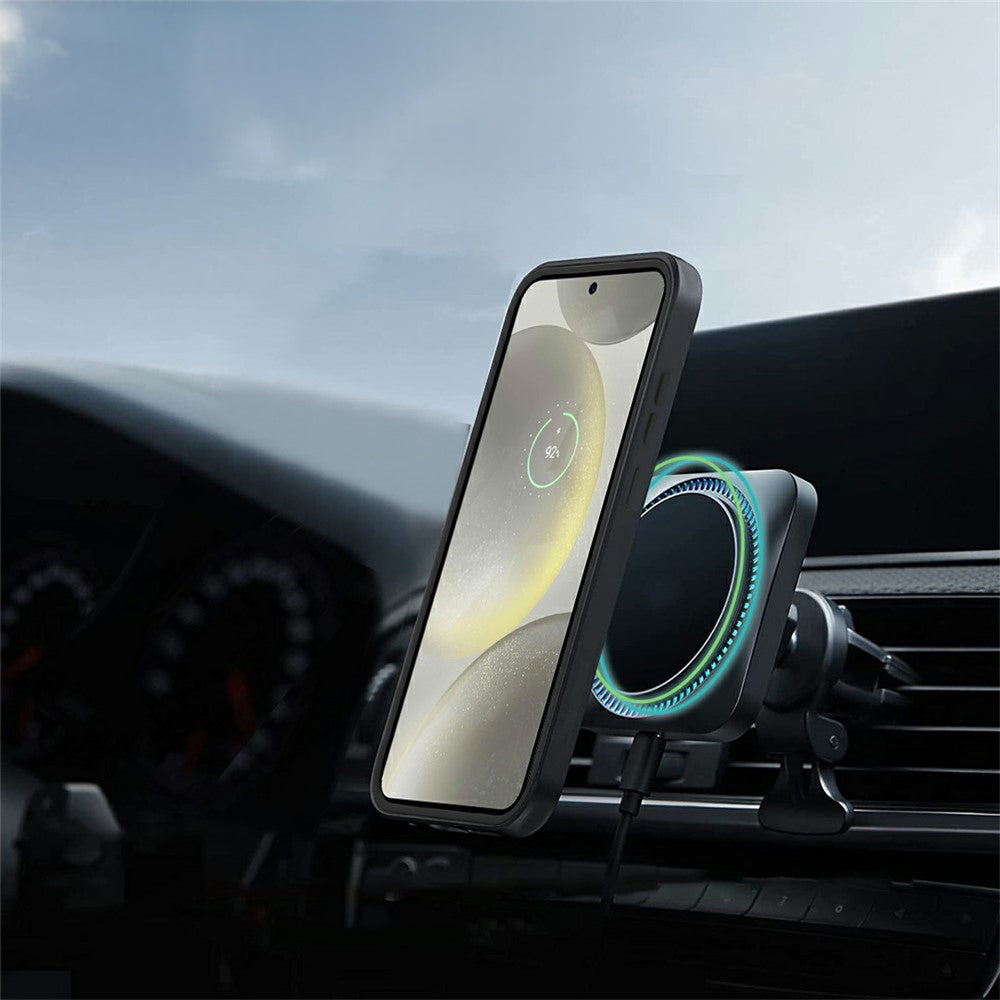 Handyhülle 360° mit Displayschutz für Galaxy A57 5G, Techsuit ColorVerse, Transparent mit schwarzen Rahmen